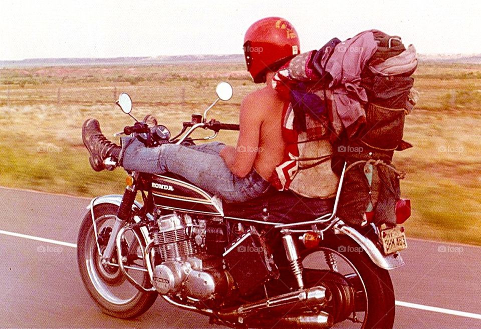 Motorcycle traveler