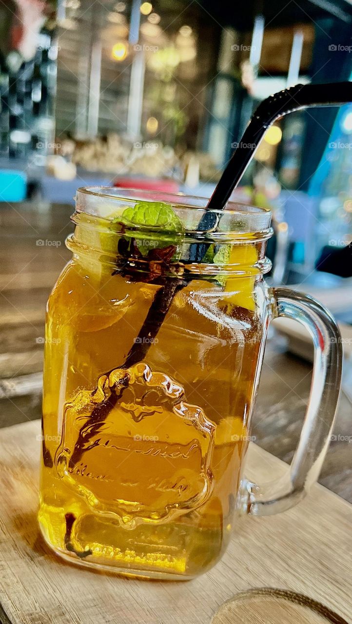 Hot white wine with spices