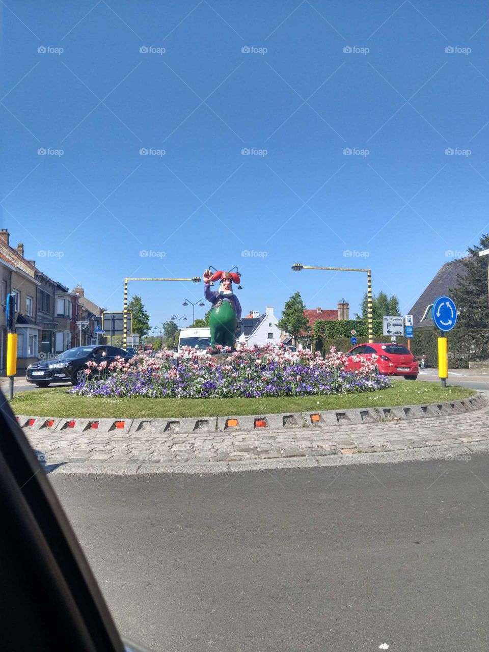 Belgium roundabout