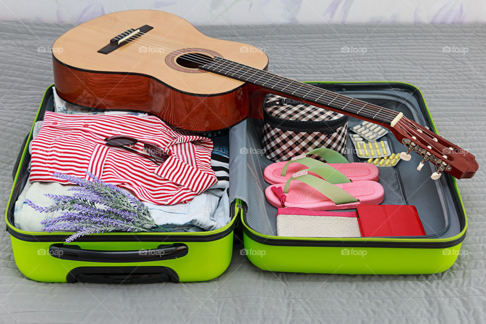 packing suitcase