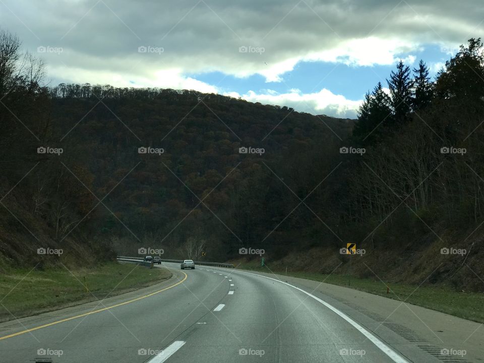 Interstate 84 North mountain views 