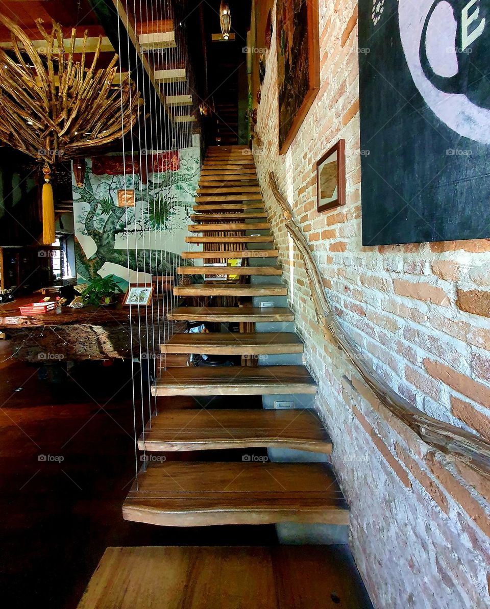 Unique Staircase at Boutique Hotel