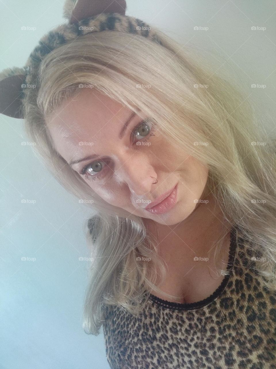 my birthday foto with leopard dress