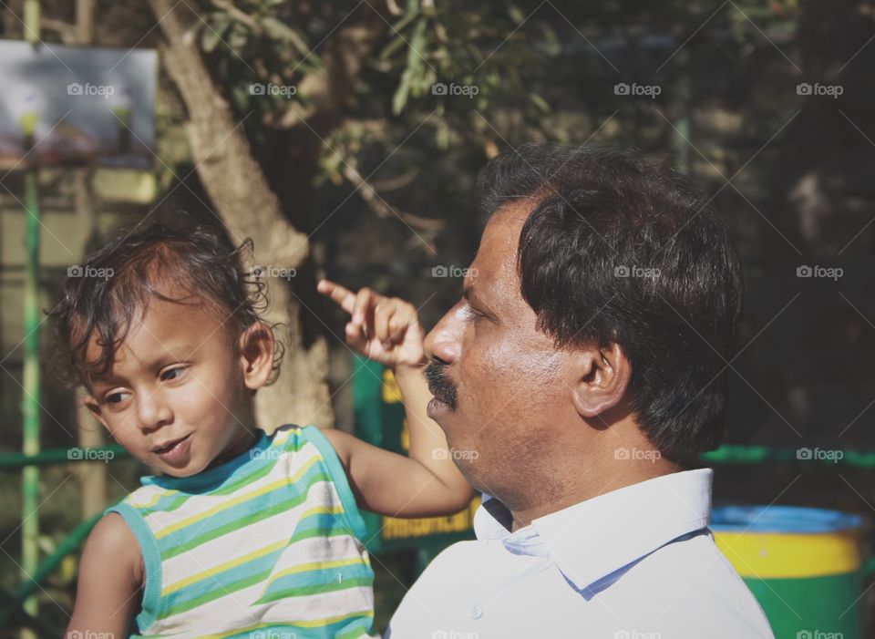 Baby sharing its story