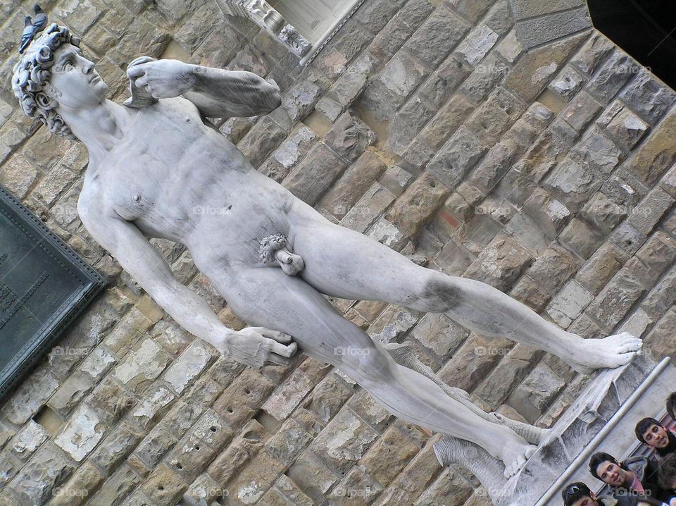 Palazzo Vecchio David Statue Replica in Florence, Italy