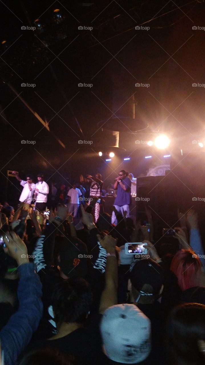 concert, having a blast!