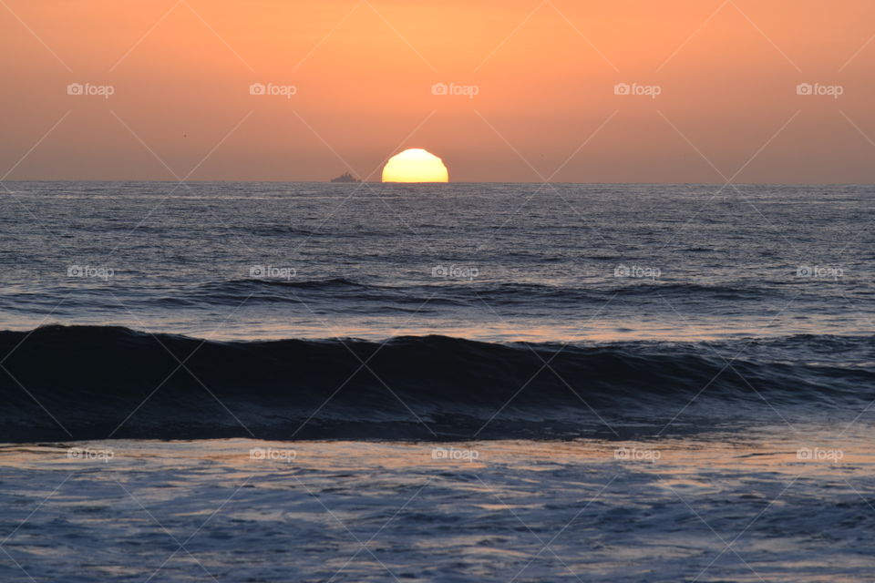 Sunset Del Mar Beach, San Diego California