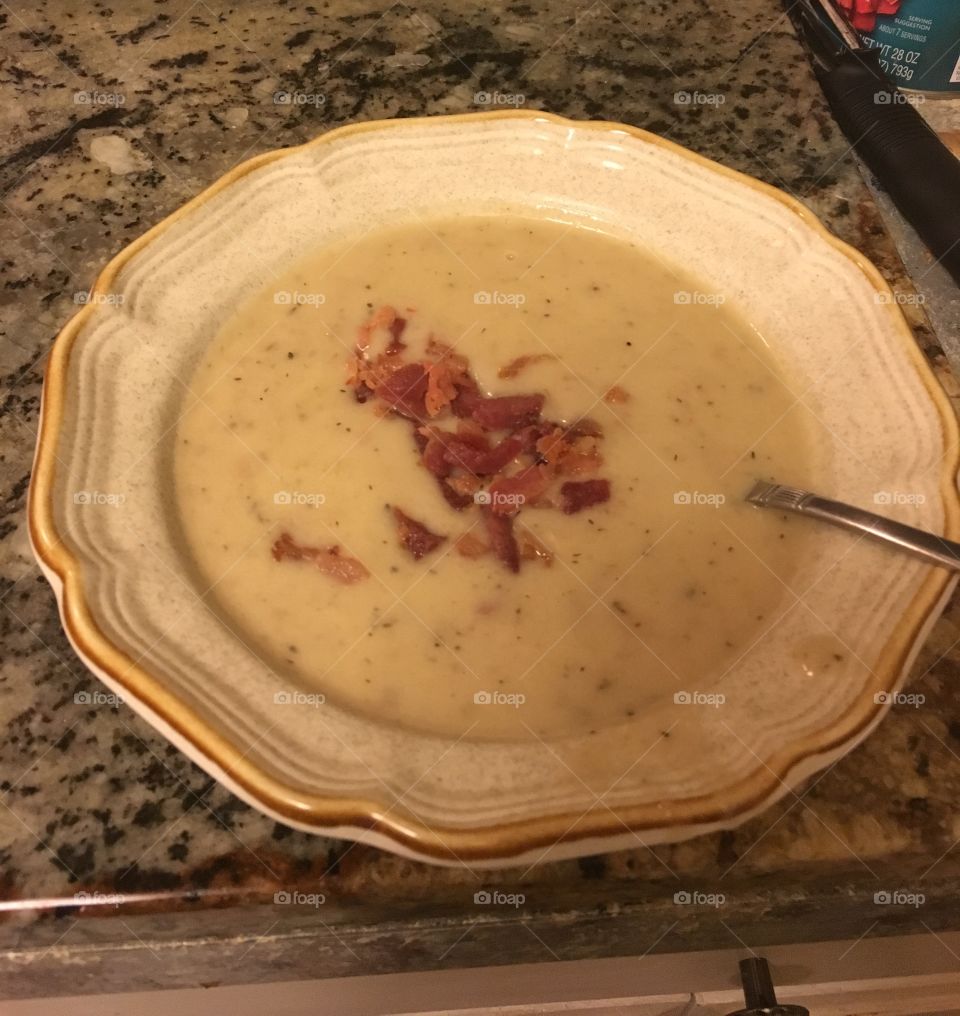 Cream of Bacon Soup 