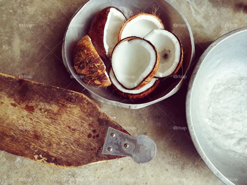 Cooking preparation, coconut milk
