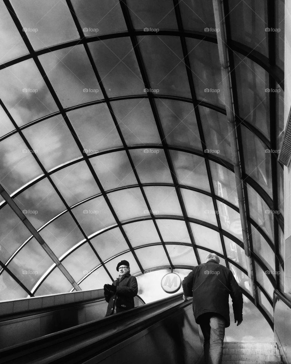 Elders on the elevator 