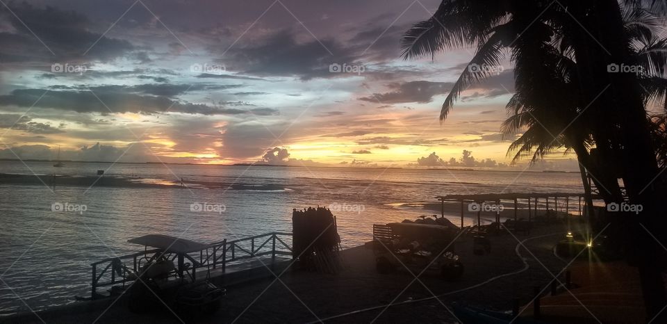 sunset in Isla Mujeres
