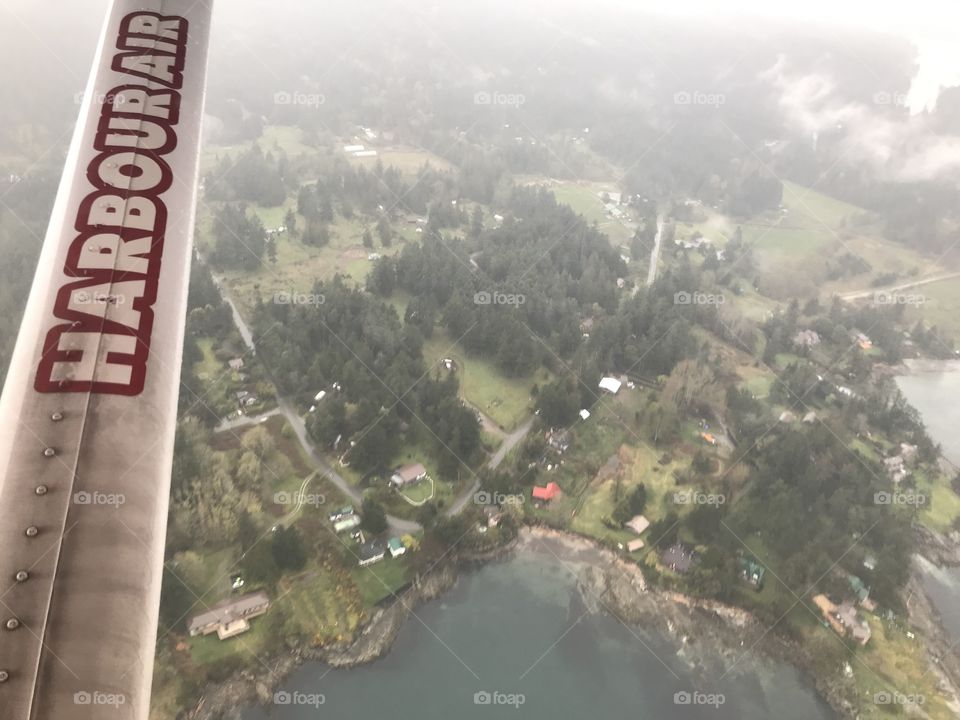 Rainy day from a float plane
