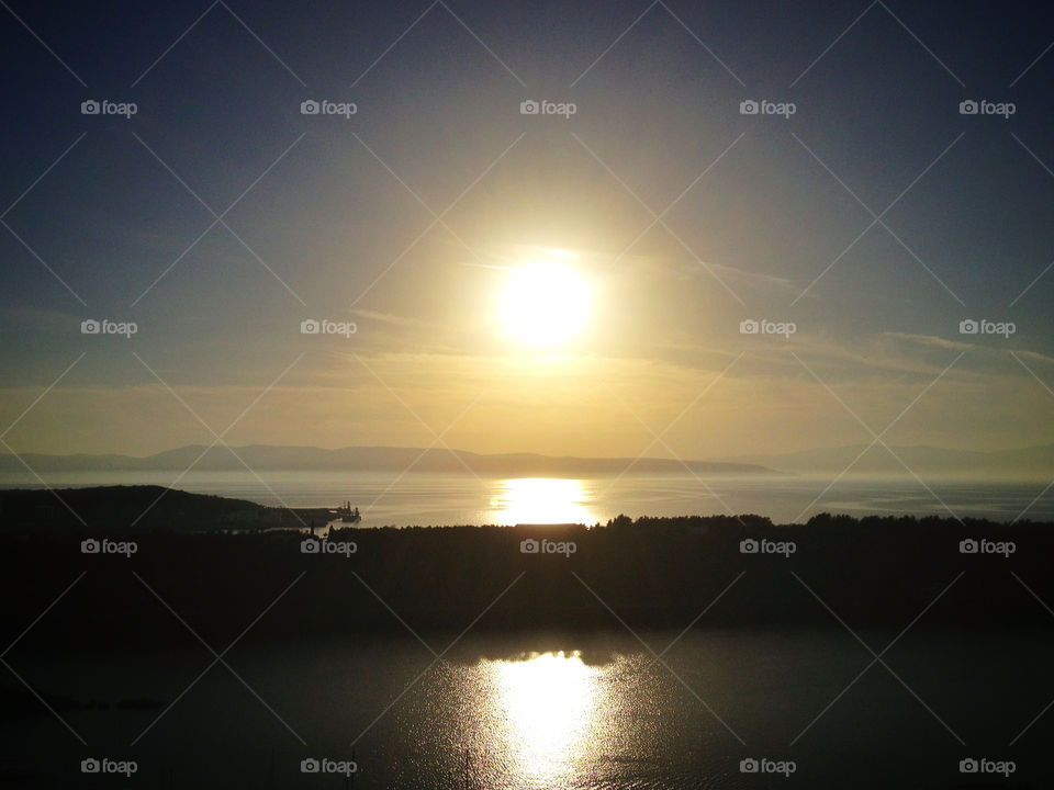sun sunrise sea island by sveneva