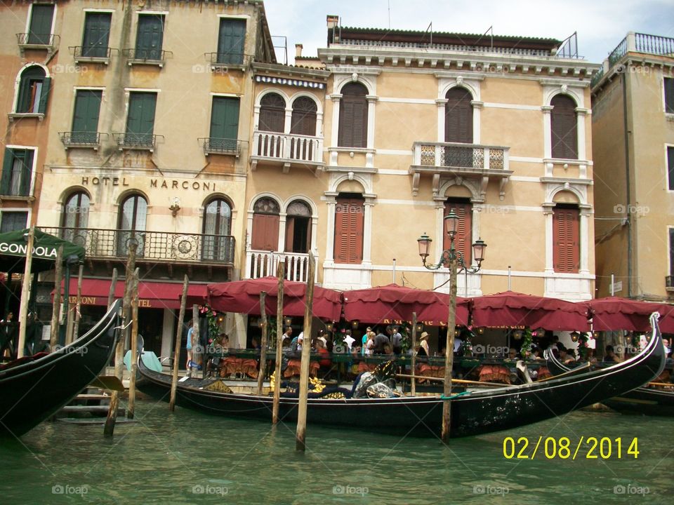 Venice Grande Canal gondolas