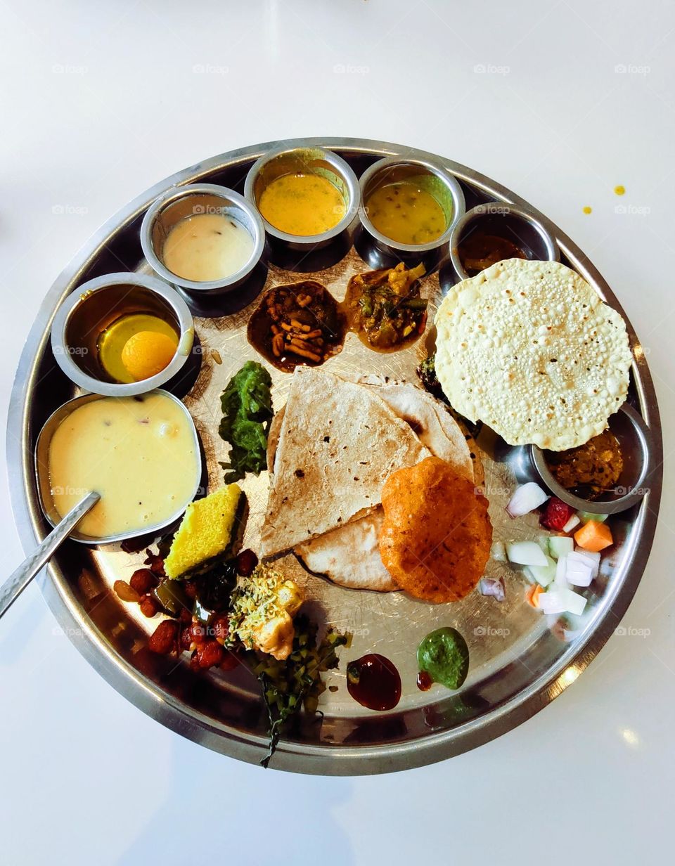 Indian Rajasthani Thali A kind of food