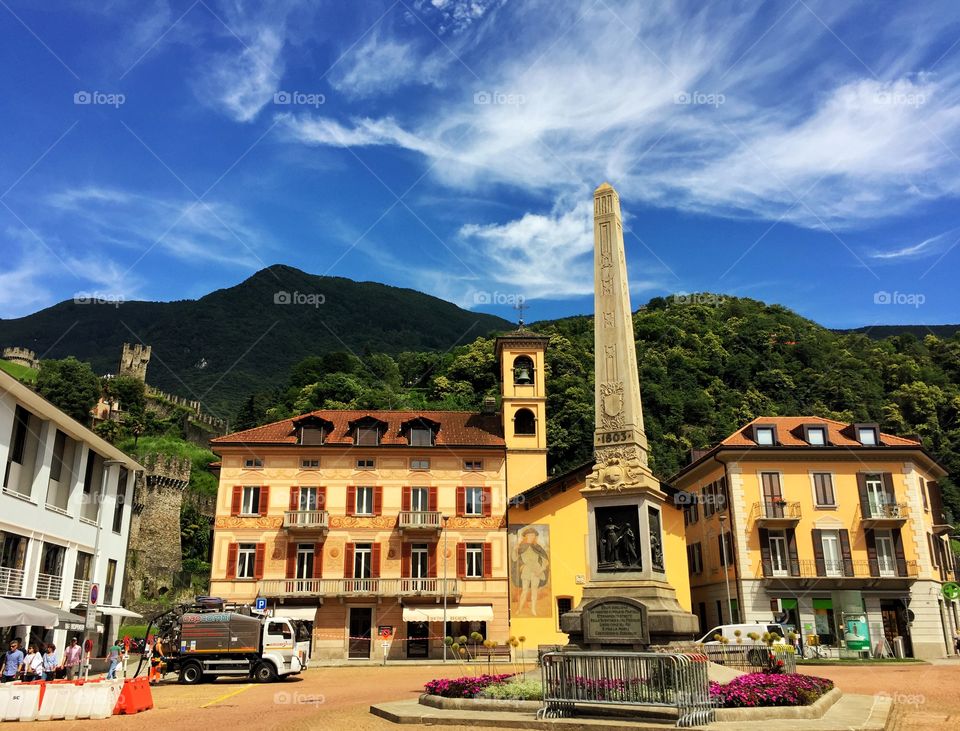 Piazza Indipendenza, Bellinzona, Switzerland 