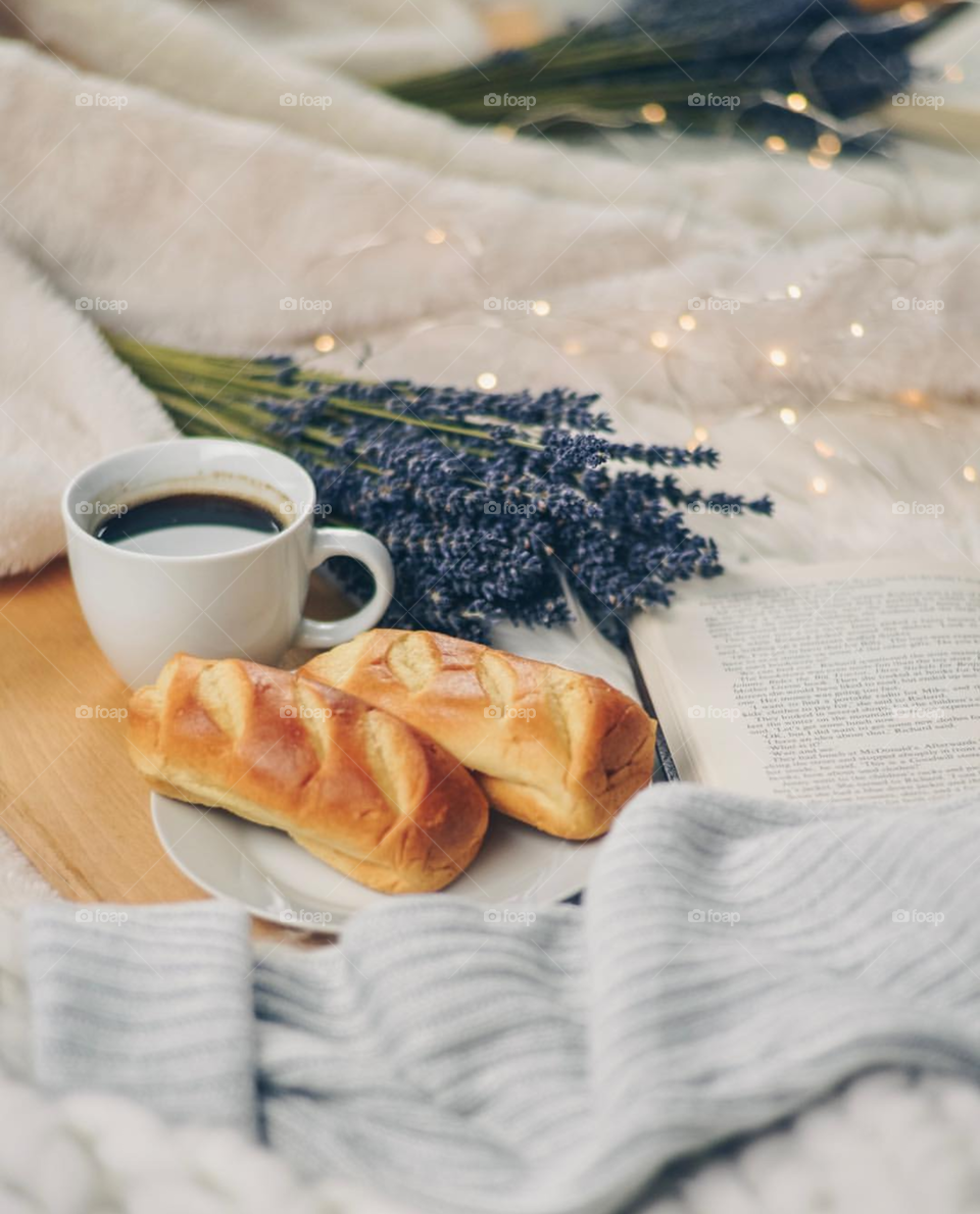 breakfast with coffe