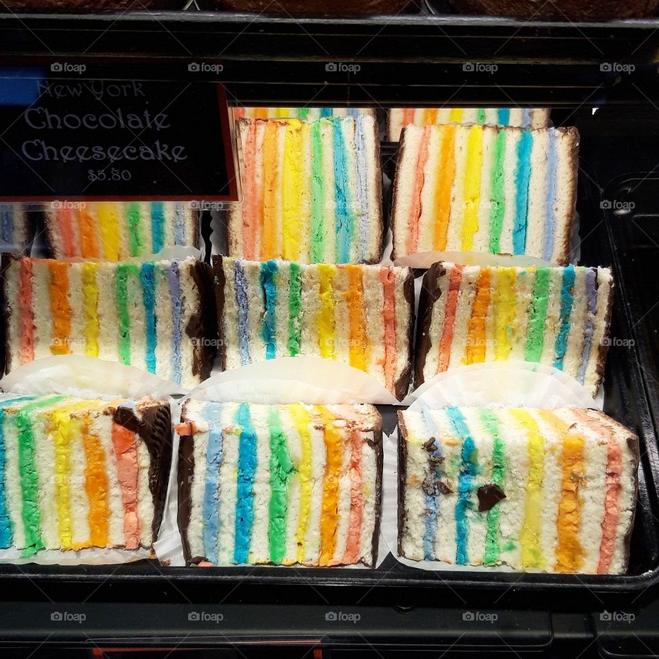 Rainbow sandwiches in Vancouver