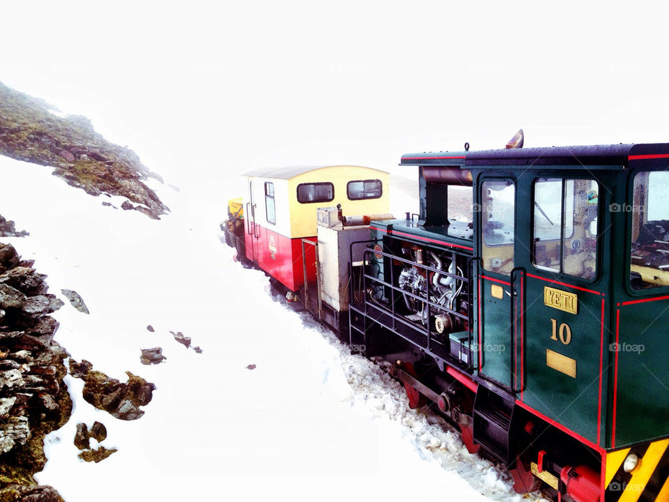 snow train stones colours by jonhardman