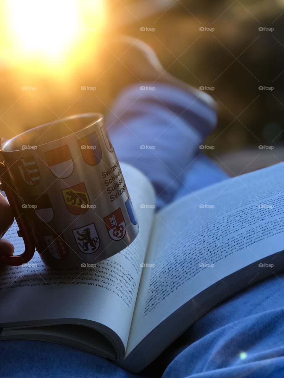 Relaxando no final da tarde 