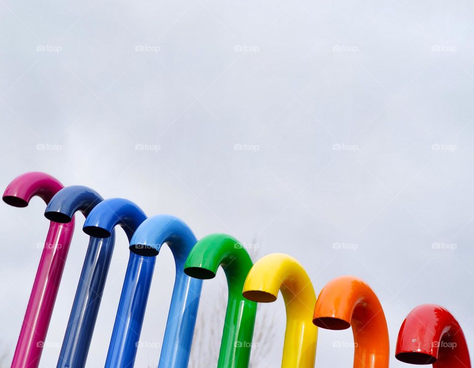 Color tubes in line