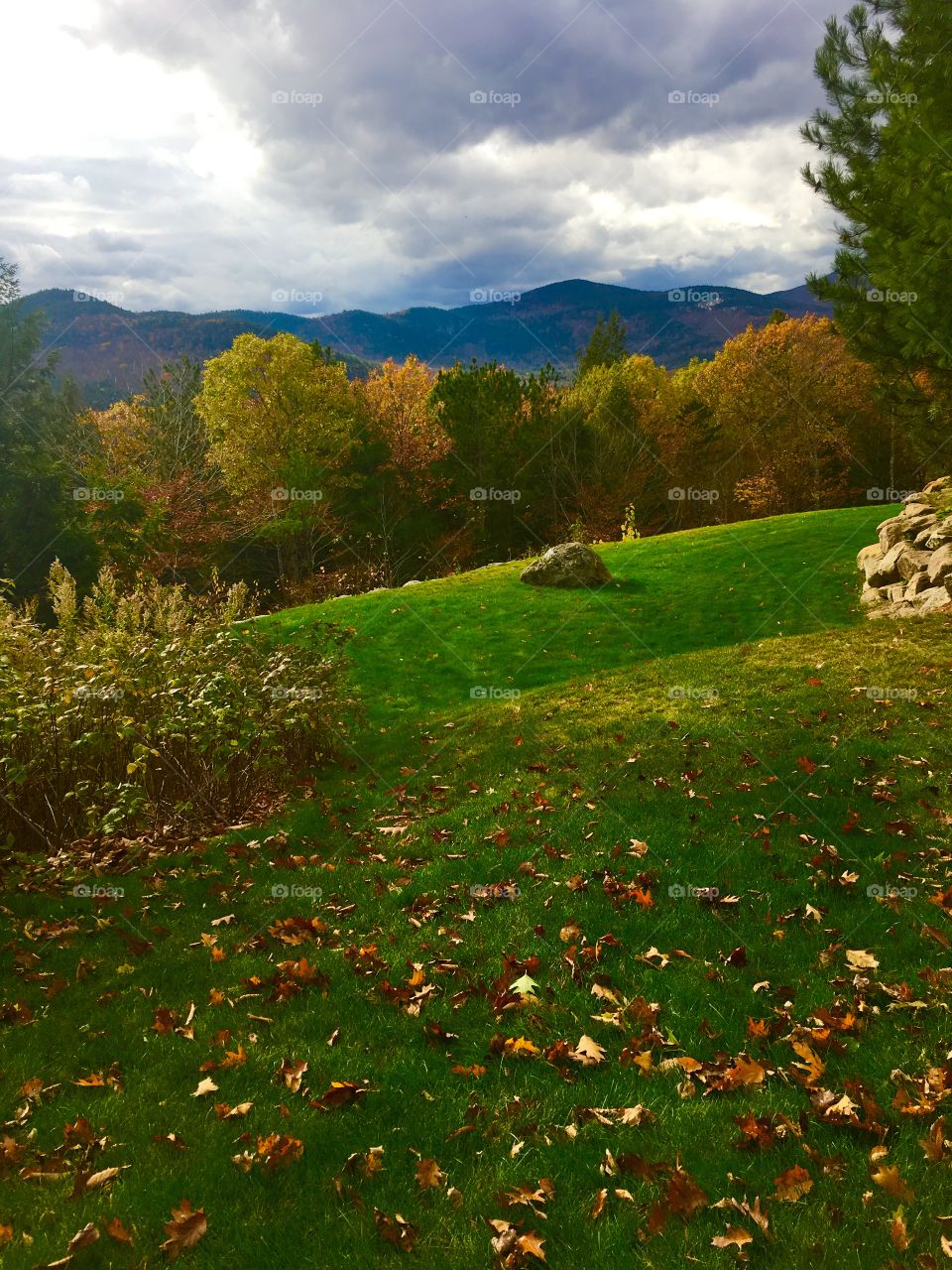 Fall clean up with beautiful views in Jackson NH
