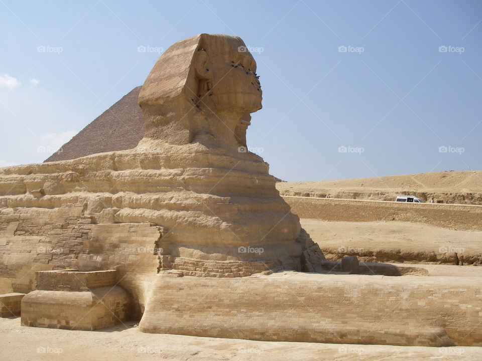 Sphinx, Pyramids, Giza, Egypt