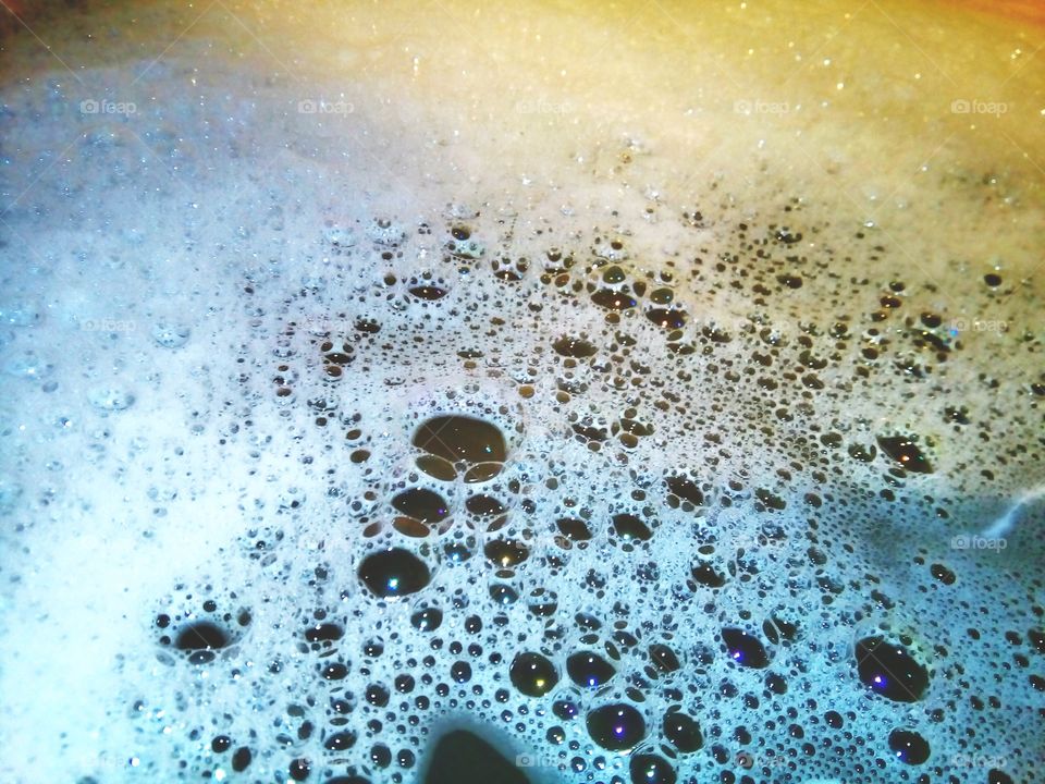 bubbles in the water