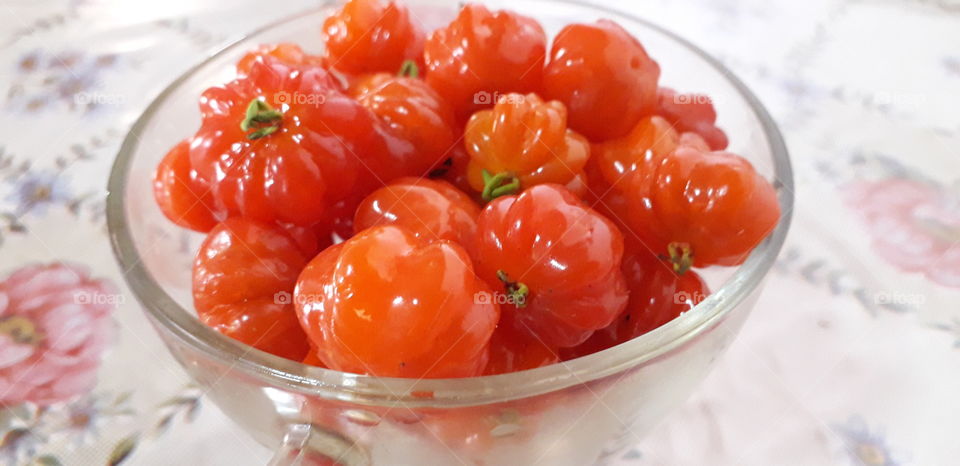 exotic fruit called pitanga