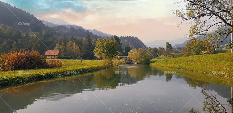 sunset lake