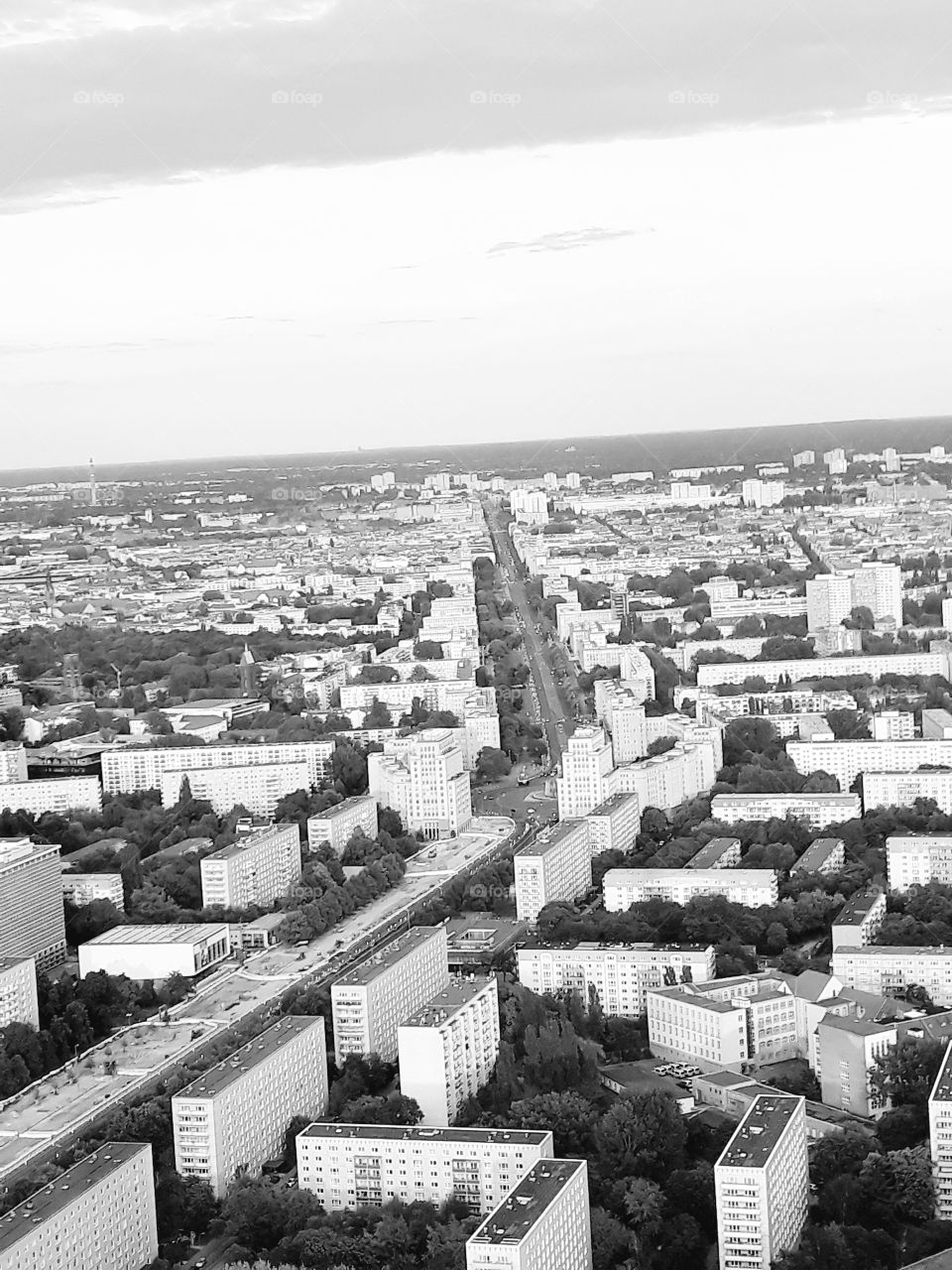 sight from TV Tower Berlin on city Berlin