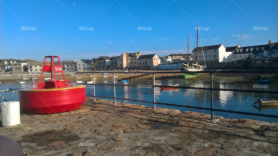 View from the quay on st Mary’s, Isles of Scilly 
