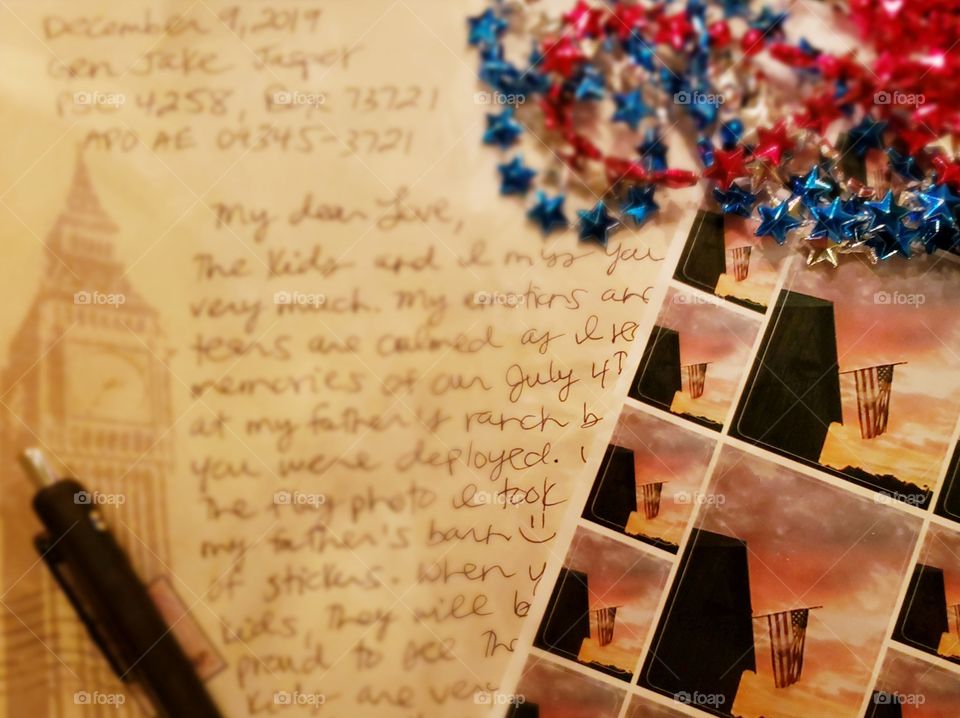 write letters to a service man