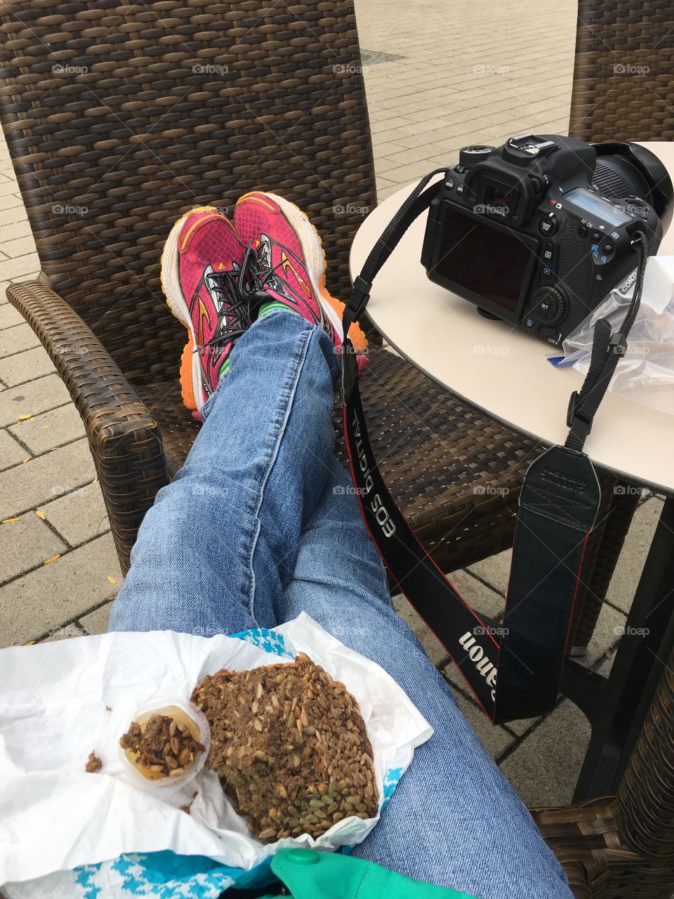 Relaxing in the park