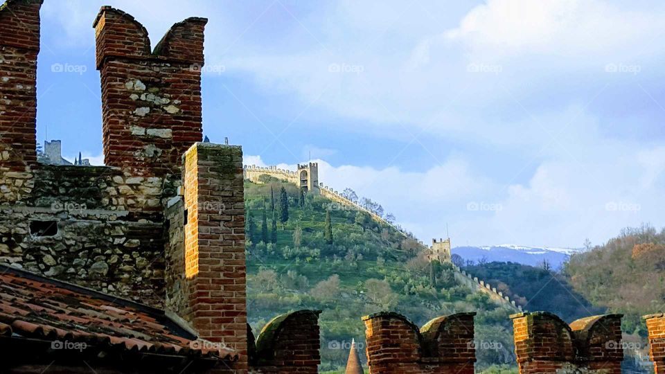 Landscape from medieval castle