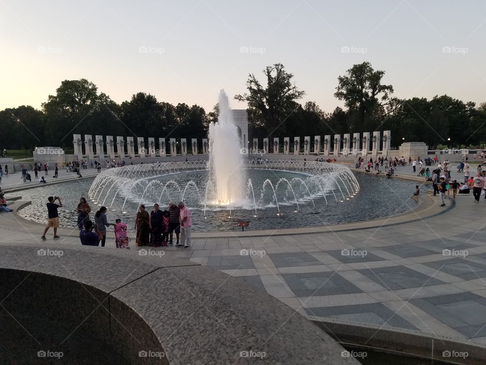 WW2 Memorial in Washington DC waterfront