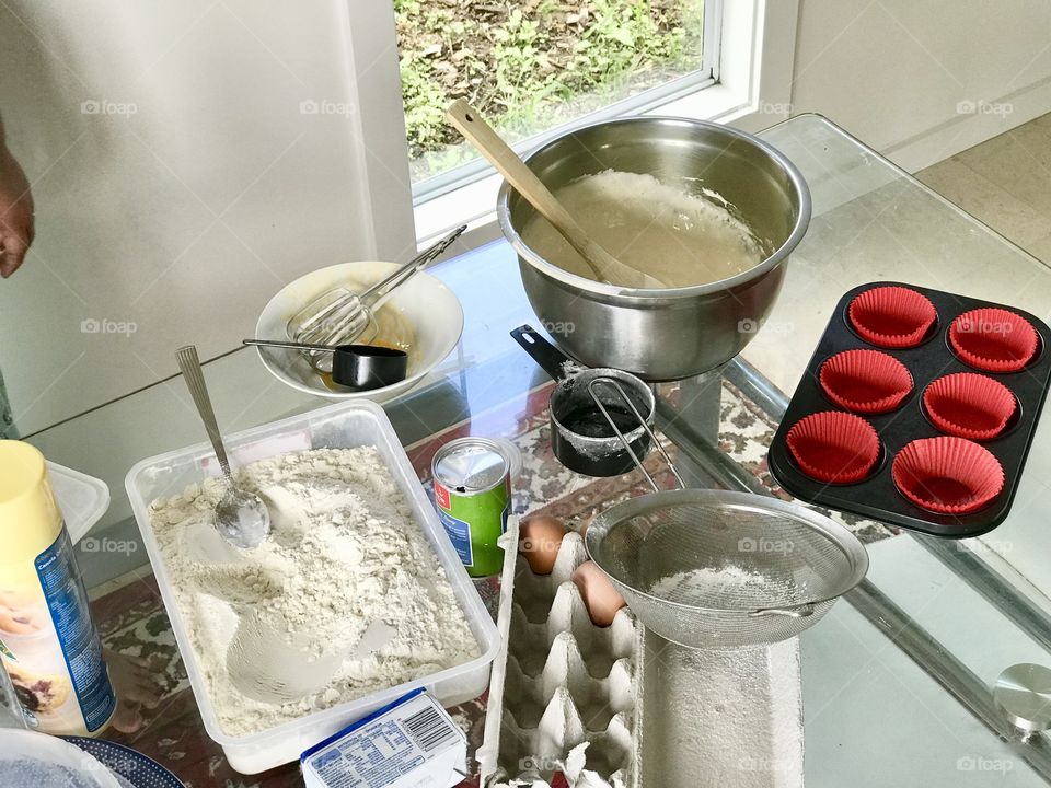 Cupcake preparation 