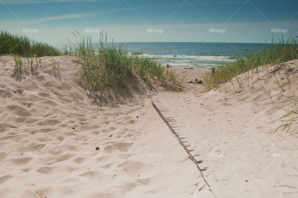 Palanga, Baltic Sea cost, sand and sea 