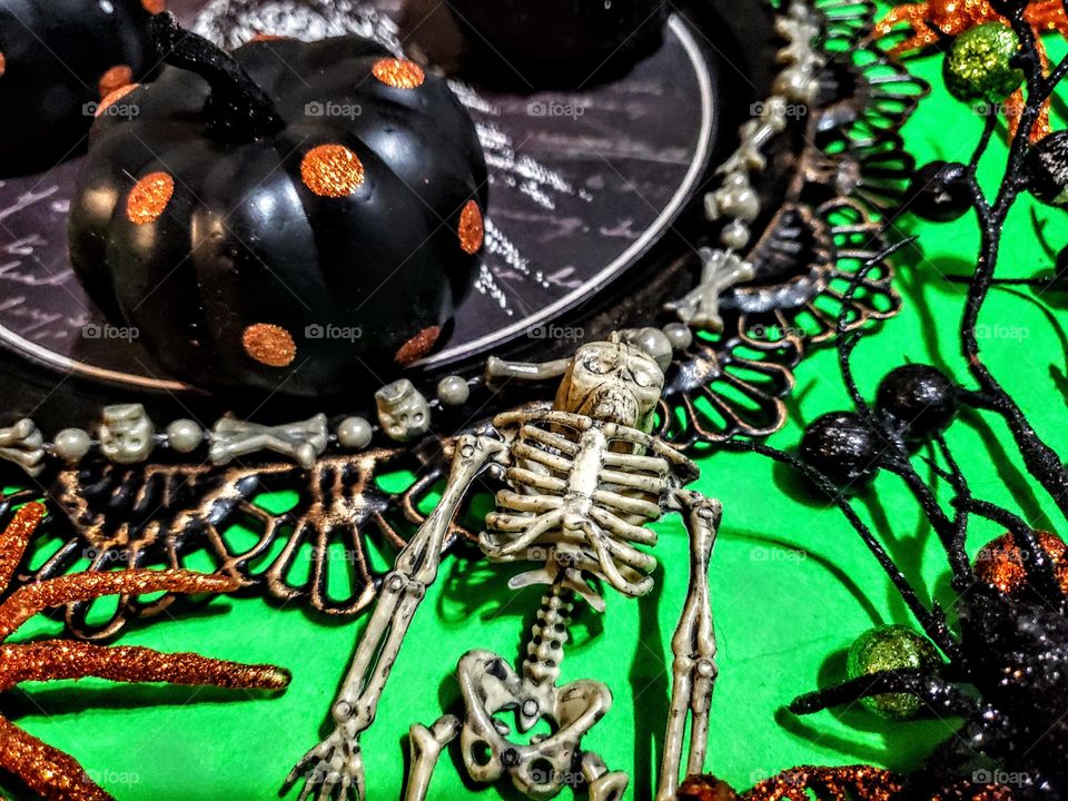 Halloween party table decorations