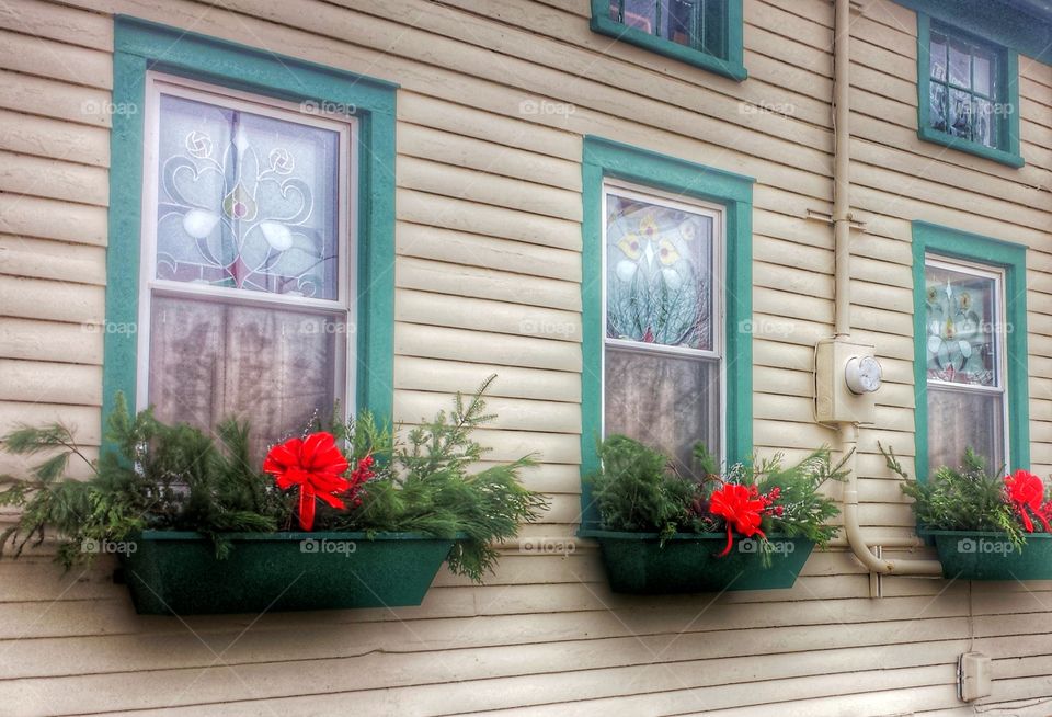 Christmas Flower Boxes