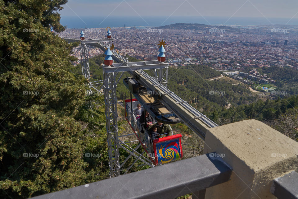 Barcelona's view from the Tibidabo