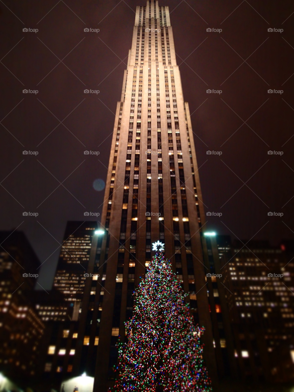 tree christmas lights 30 rock by delvec