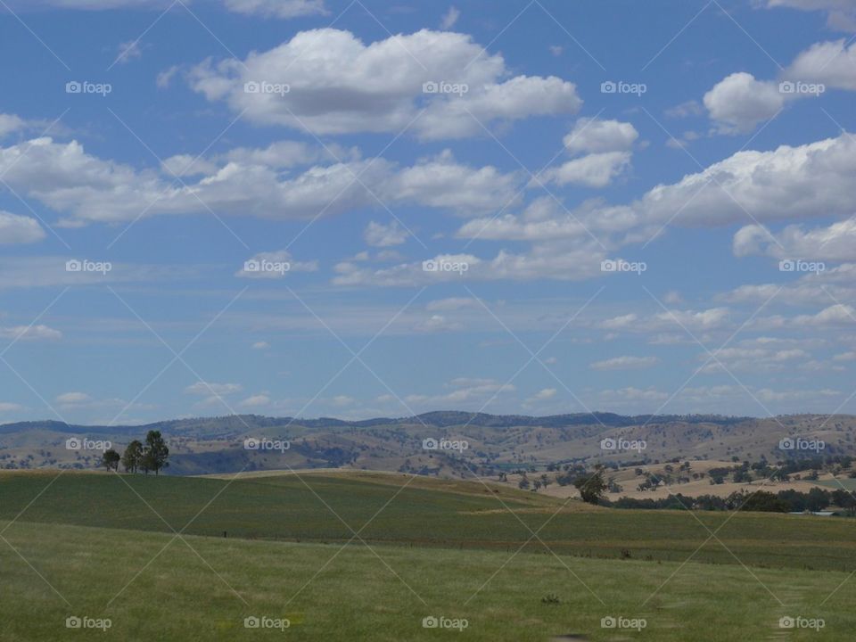 Rolling Hills Cloudy Day