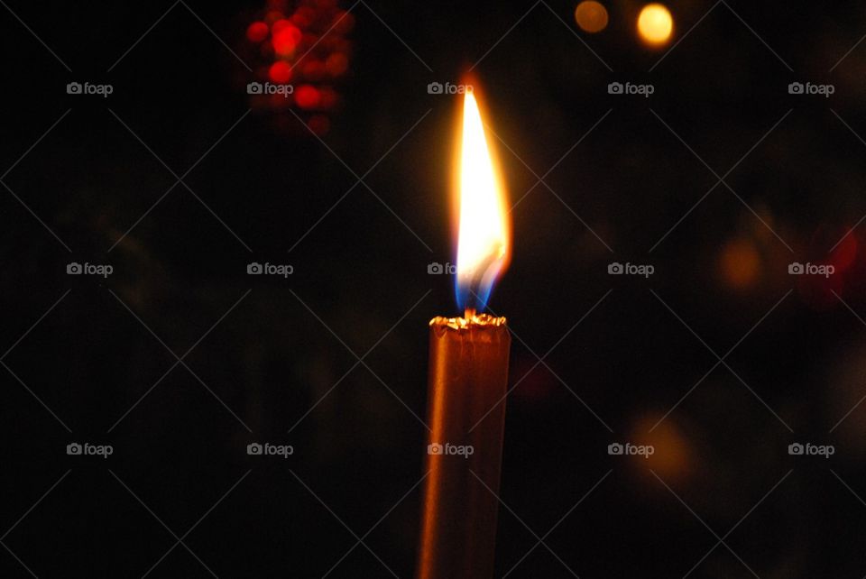 burning candle fire christmas by Nikita80