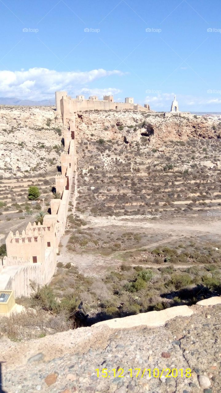 Alcazaba in Almeria used in the Game of Thrones and many other movies