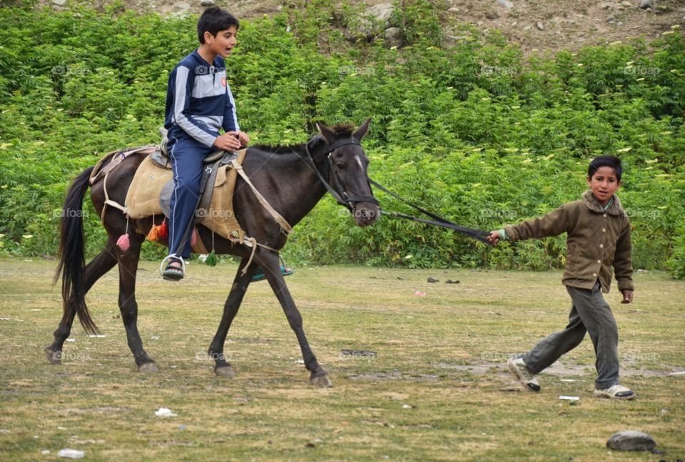 horse riding