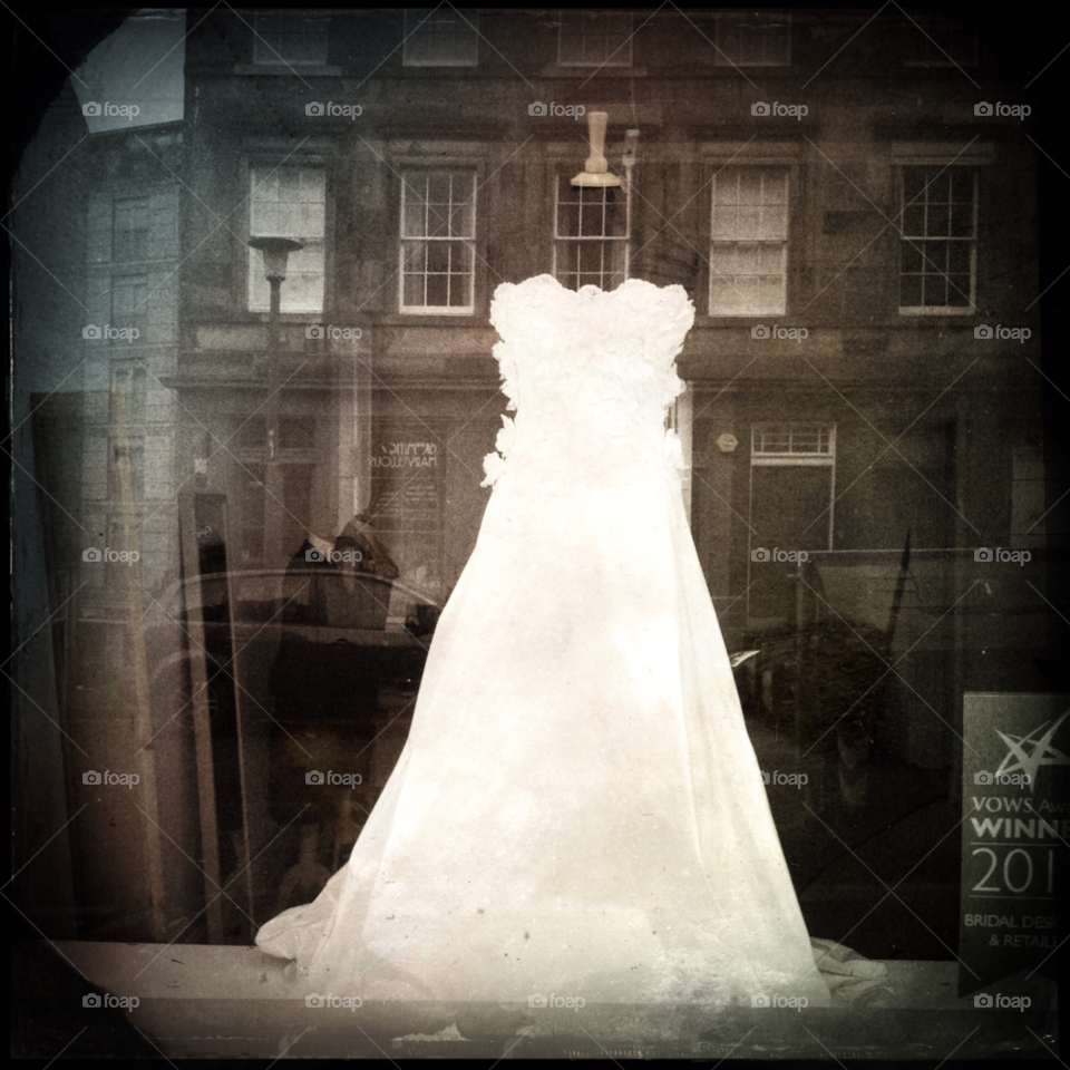 white dress scotland wedding by mike77745