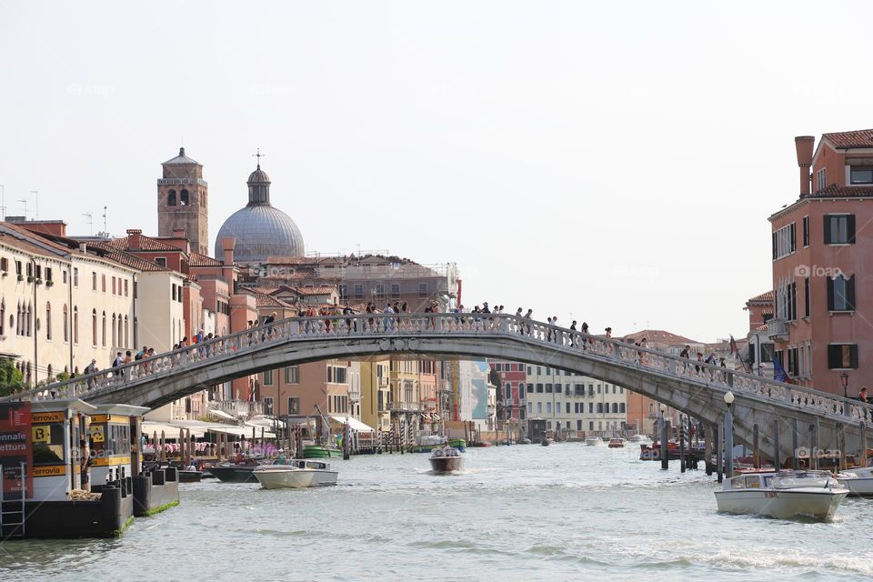 Bridge over the water 