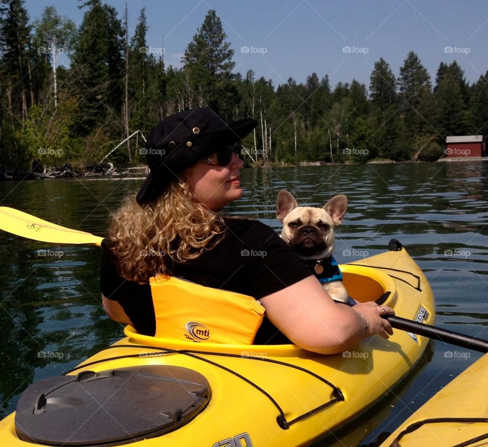 Kayaking with Monty