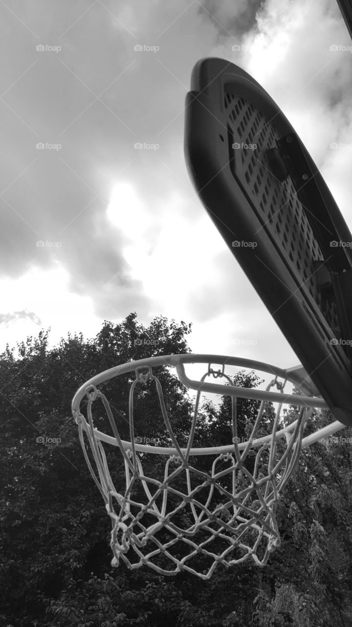 Basketball Hoop B&W